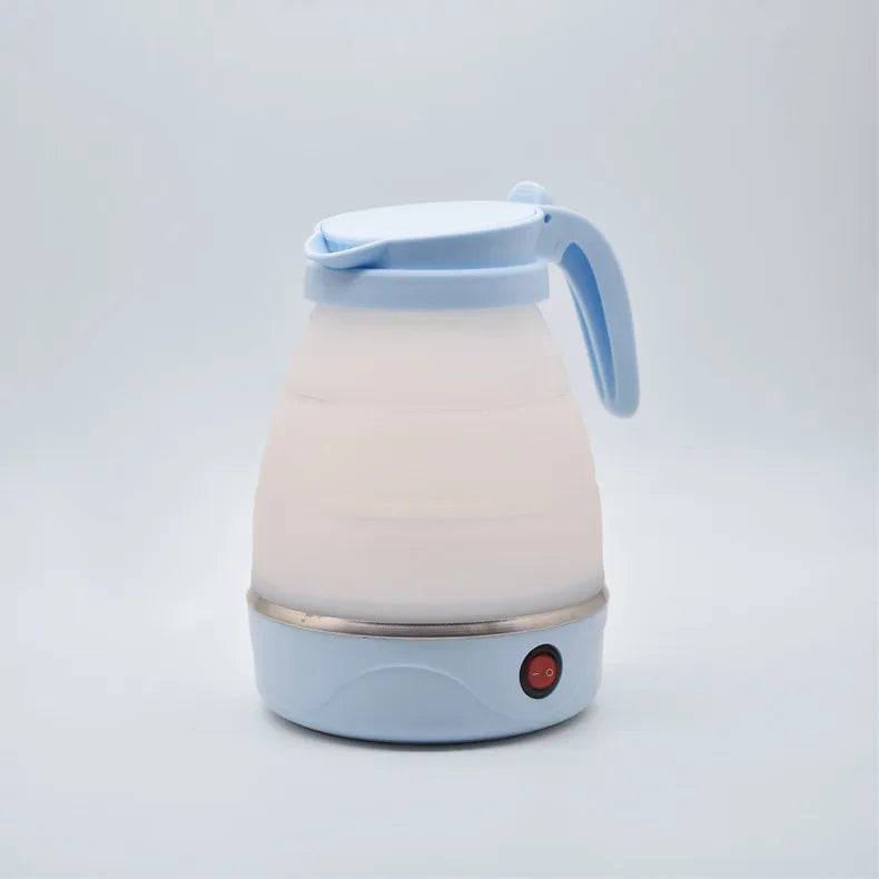 JFBONIN 0.6L Mini Folding Kettle Portable Water Heater 600W Silicone Compression Electric Kettle Home Kettle Easy To Travel