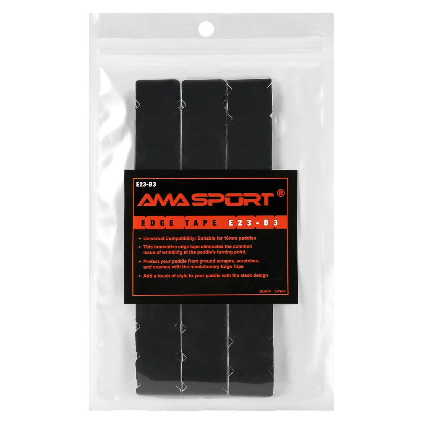 AMASPORT Pickleball Paddle Protection Tape 20mm/23mm/26mm  for 13mm/16mm/19mm Paddle-Navy Blue-Pickleball Edge Euard Tape
