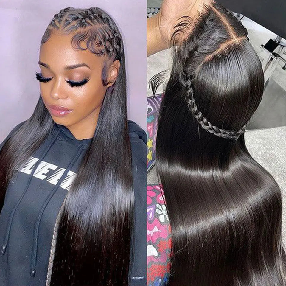 30 Inch Full Lace Human Hair Wig Long Straight Lace Front Wigs 13x6 13x4 Lace Frontal Pre Plucked for Women Hair Extensions