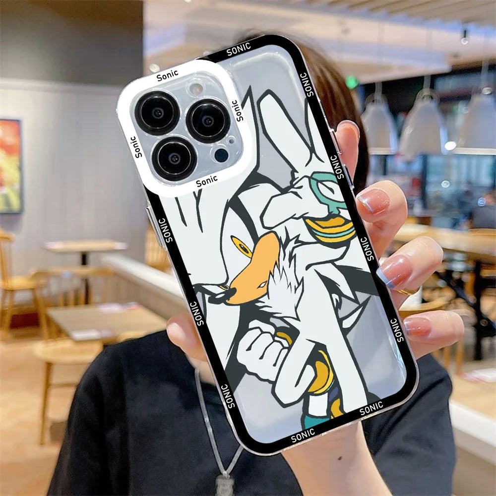 Cartoon Cute Game Phone Case For iPhone 17e 17 16e 16 15 14 13 12 11 Mini Air Pro Max X XR XSMax Plus S-S-Sonics Soft Back Cover