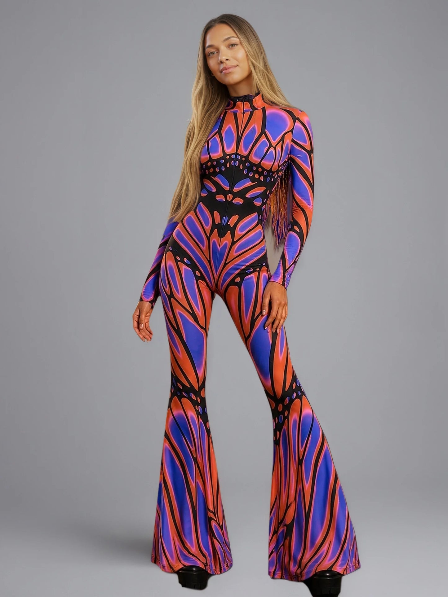 Halloween Art Irregular Line Unisex Jumpsuit Cool Carnival Cosplay Outfit For Festival Party Stage Role Play Performance 2026