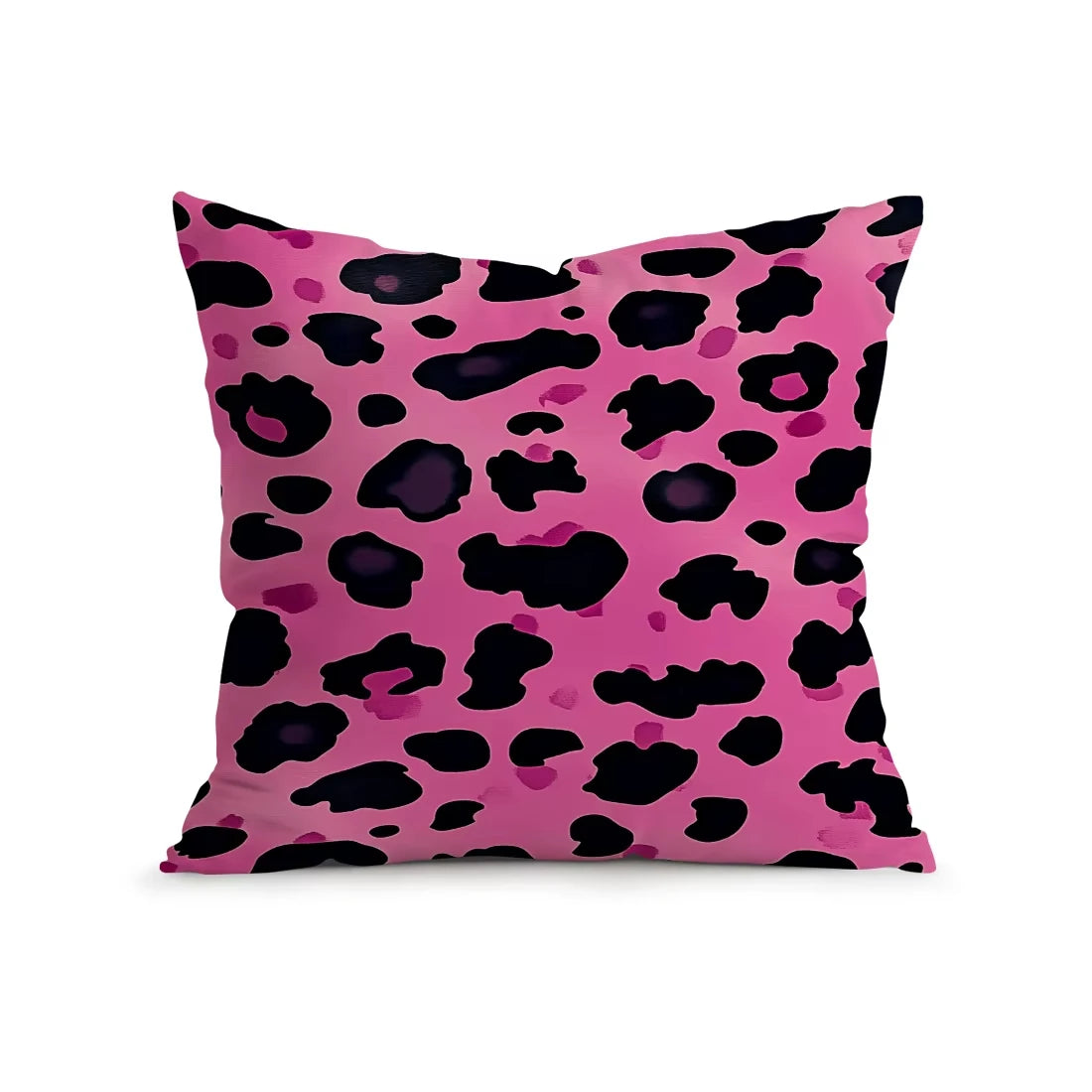 Pink Leopard Print Pillow Cover | Printed Decorative Cushion Case, Modern Home Decor Accessory for Sofa, Bedroom