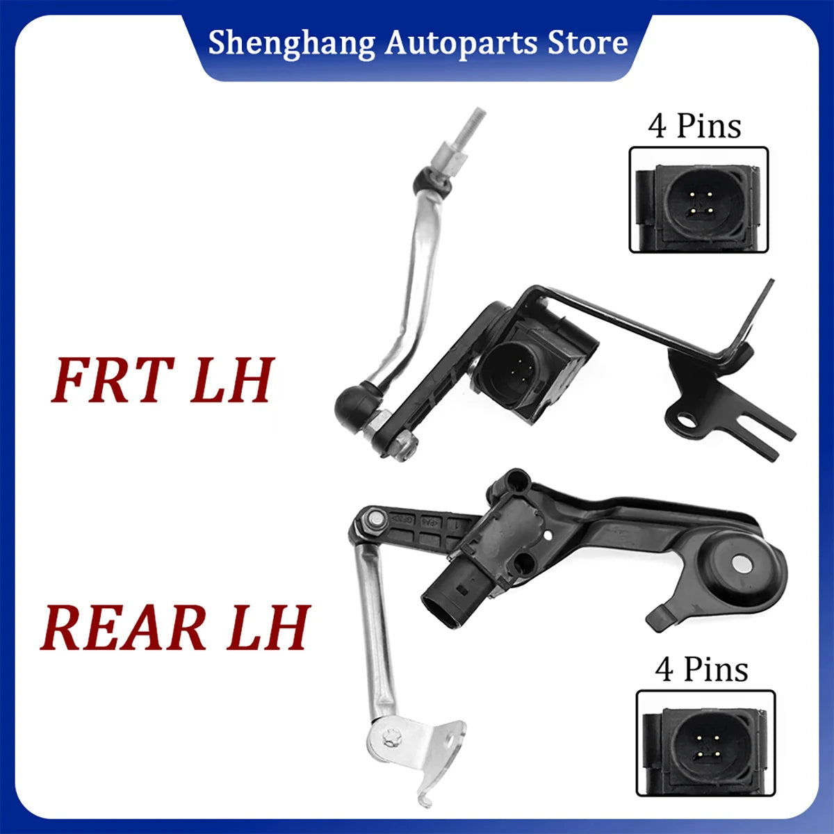 Front Rear LH Height Level Sensor 8R0941285E 8R0941285G 8R0941309C 8R0941309E For Audi Q5 2.0/3.0/3.2 2008-17 Q5/SQ5 TDI 2012-17