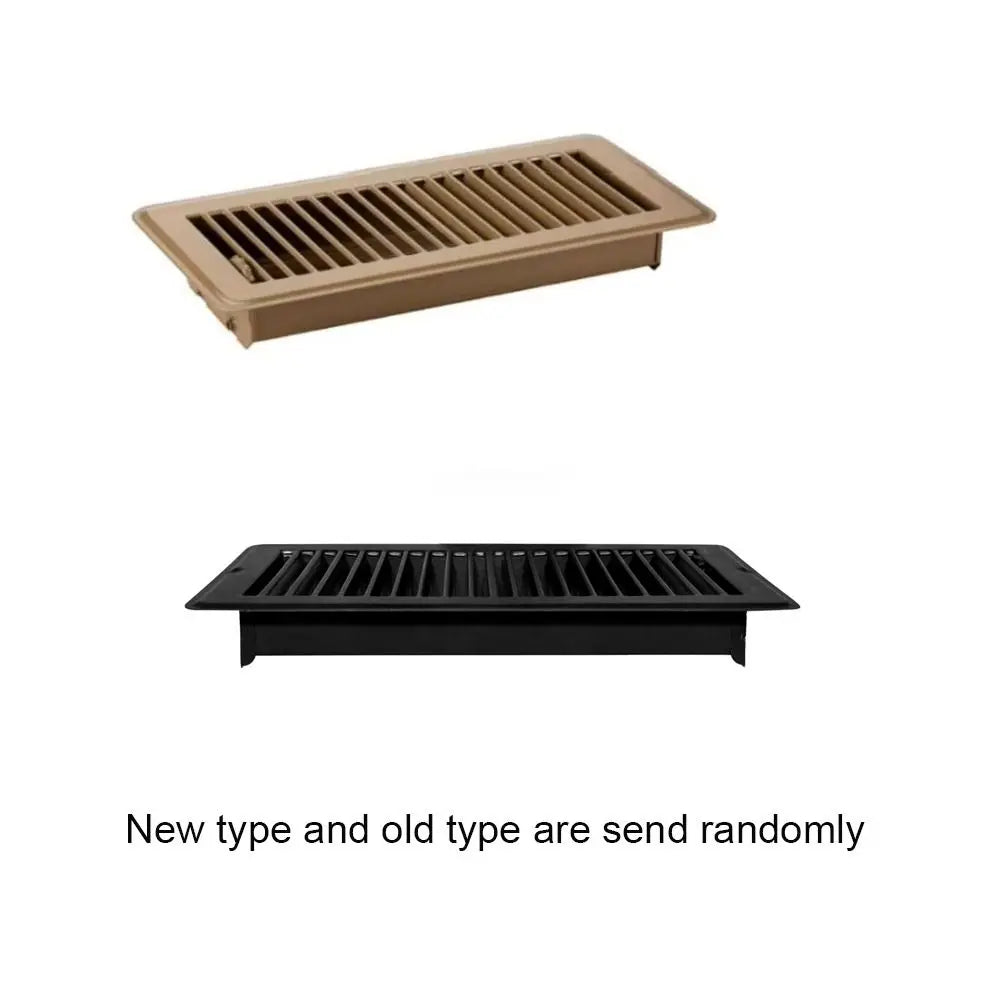 Metal Floor Register Cover 4*10 Inch Anti-blocking Floor Vent Covers Rust-proof Air Cover Heavy Duty Vent Grille Office Building