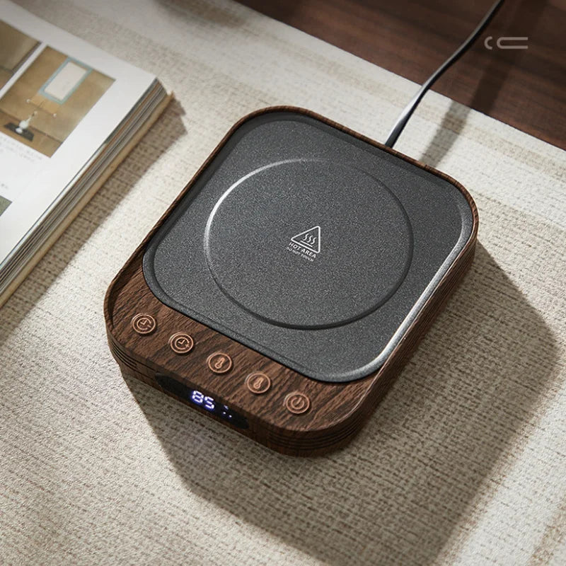 35W Electric Mug Warmer Cup Heater with 10 Gear Temperature Control Electric Hot Plate Warm Coaster Heating Pad 220V