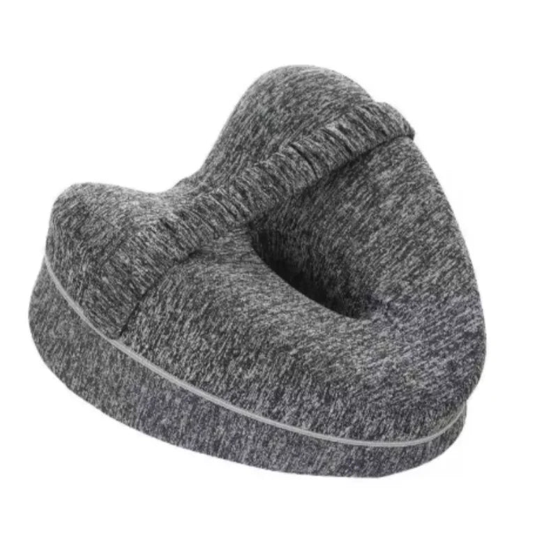 Memory Foam Knee Pillow with Adjustable Strap Heart Hollow Leg Support Pillow for Side Sleepers Pregnancy Relief Hip Back Sciati