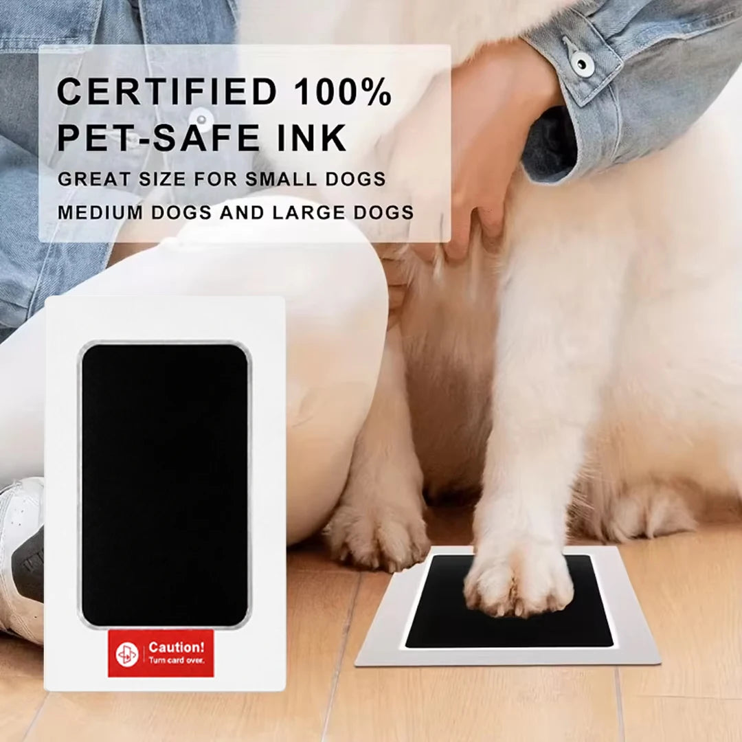 Pet Paw Print Pad For Cats Dogs Quick Dry Black Ink Safe Easy Clean Memory Keepsake Gift For Pet Owners Easy To Use
