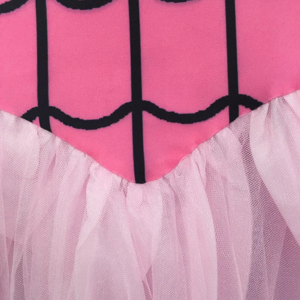 Hot girl children's costume cosplay costume cool 3-12-year-old children's Christmas costume Halloween little girl pink dress new
