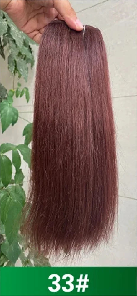 Blice Synthetic Hair Bundles 10-22 Inch Pure Color Yaki Straight Hair Extensions 100g/Piece Mixed Hair Weaving One Bundle Deal