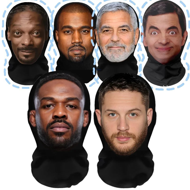 2026 NEW Halloween Mask for Cosplay Role Play Masquerade Costumes Dress Up Celebrity Realistic Face Masks Balaclava Headgear
