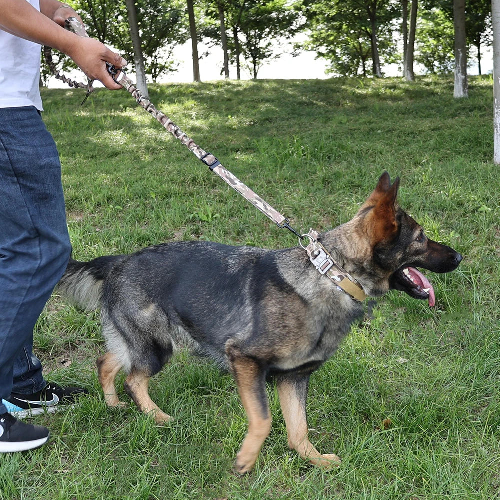Tactical Dog Harness Adjustable Traning Dog Harness Leash Sets with Storage Bag for Large Dog Control Handle Cat Harness