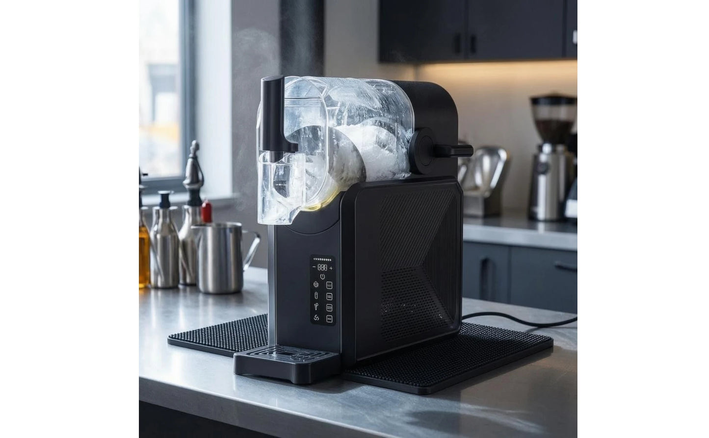 Slush Machine Countertop Slush Drink Creator Chilled Drink Machine Self-Cleaning Chilled Beverage Creator Rapid Cooling