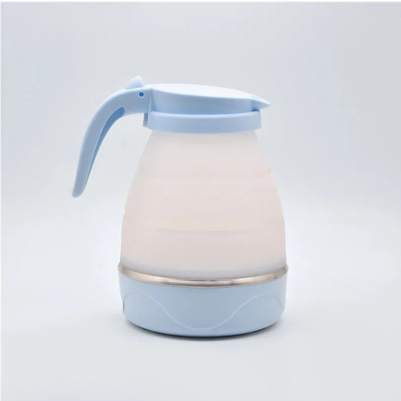 JFBONIN 0.6L Mini Folding Kettle Portable Water Heater 600W Silicone Compression Electric Kettle Home Kettle Easy To Travel