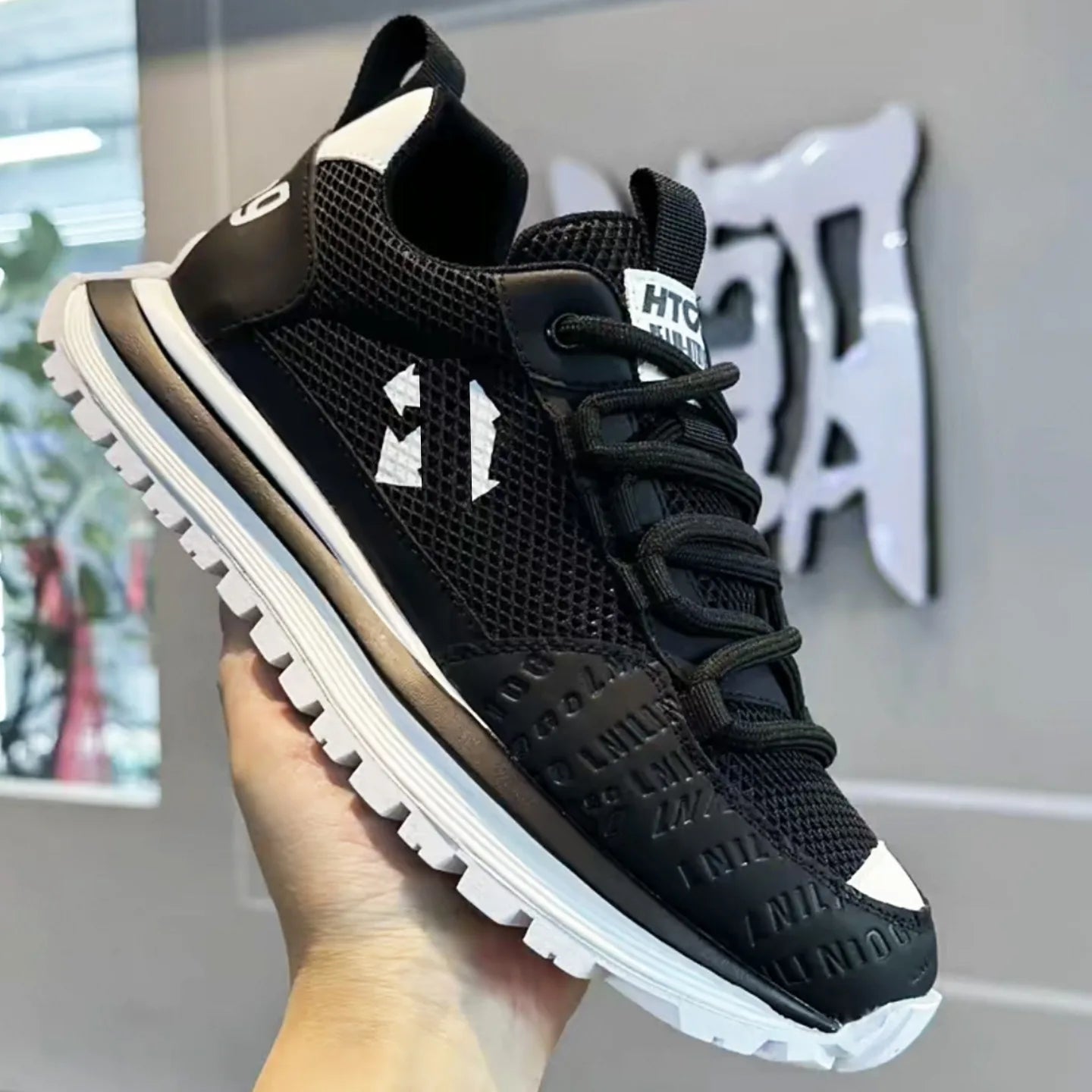 Chunky Sneaker Men Designer Retro Soft Sole Sport Shoes Fashion Casual Leather Fabric Breathable Height Increased Platform Shoes