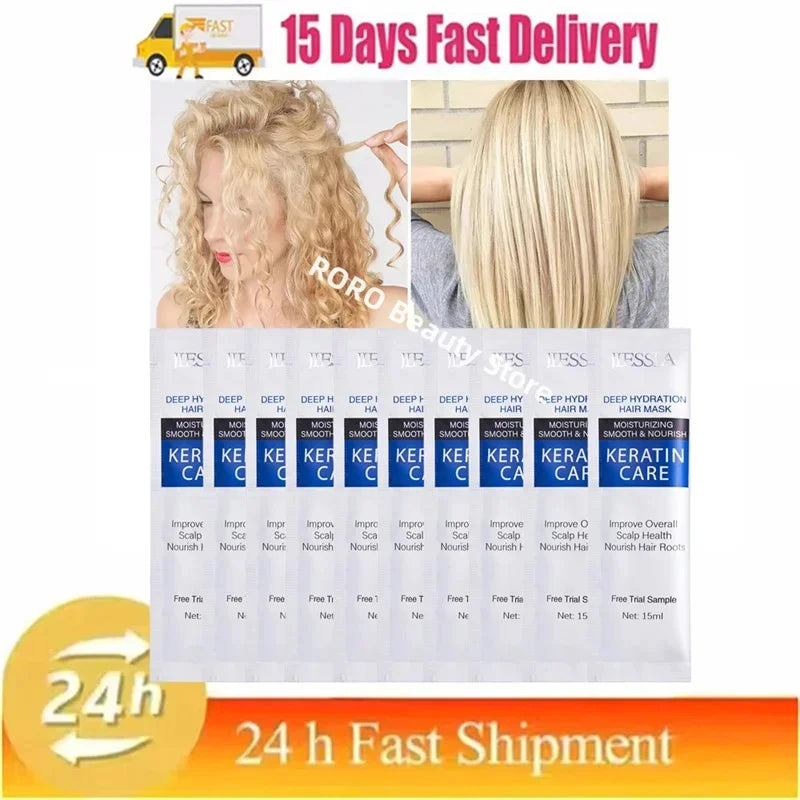 Magical Keratin Hair Mask 5 Seconds Repair Damaged Frizzy Hair Soft Smooth Shiny Nutrition Deep Moisturize Nourishing Hair Care
