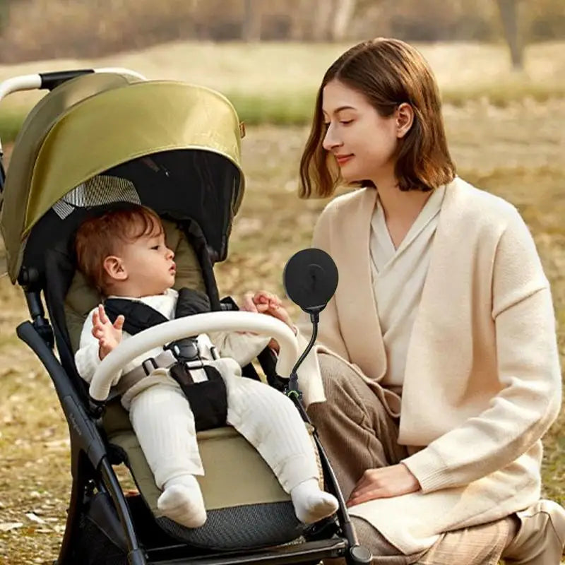 Stroller Rear View Mirror Security Toddler Stroller Mirror For Jogging Easy To Install Stroller Convex Security Mirror