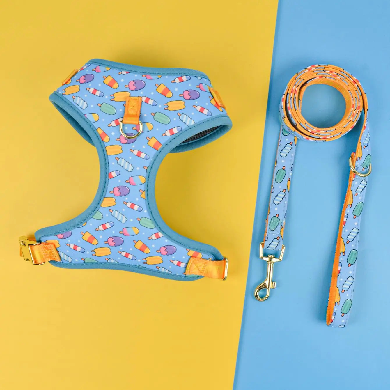 Valentine's Day and New Year's gift Cute Design Adjutable Luxury Designer Pet Harness &1 Pcs Color Matching Pet Dog Leashes