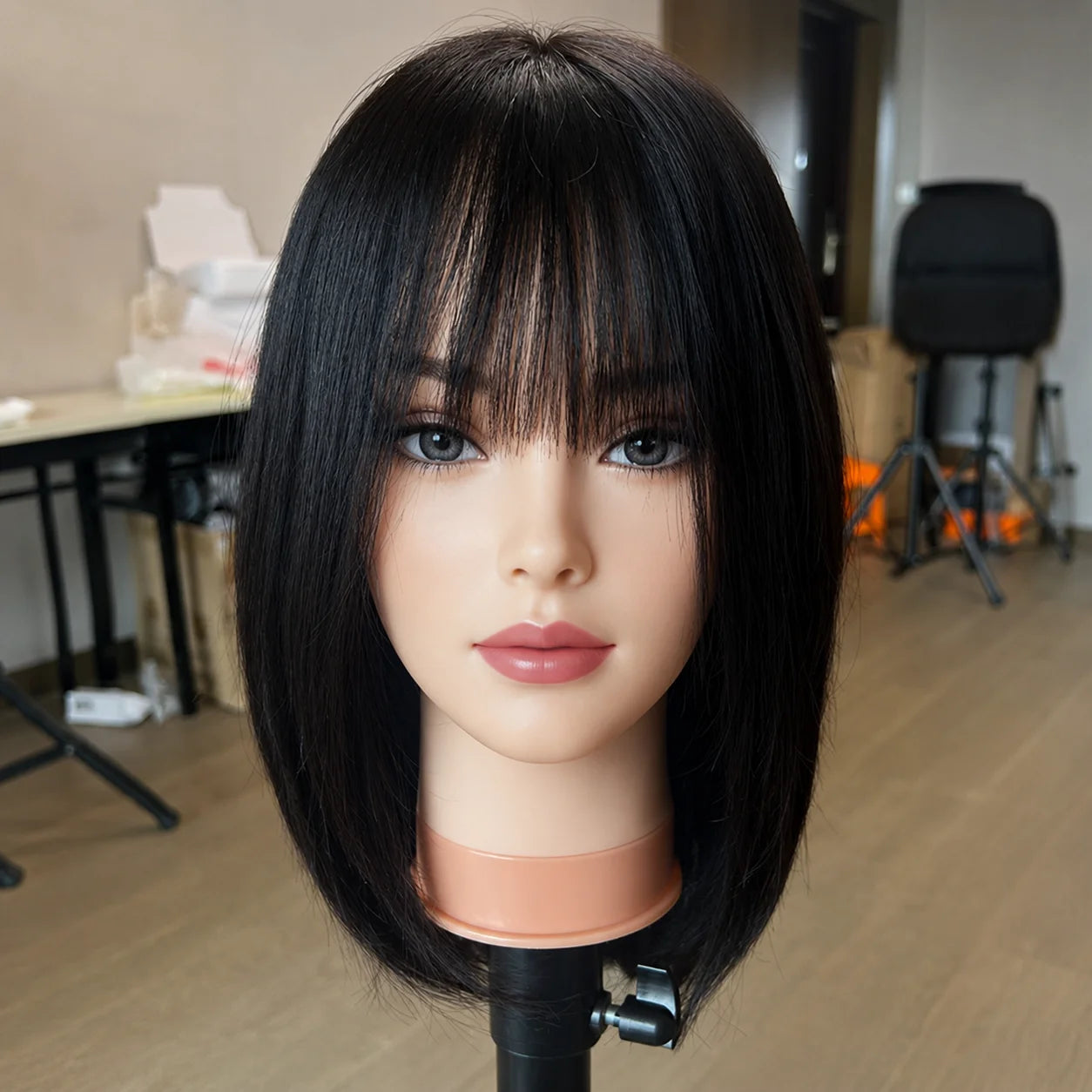 Luxury Kosher Sheitel 100% European Virgin Hair Silk Base Wig Short Bob Human Hair Jewish Wig Soft & Natural