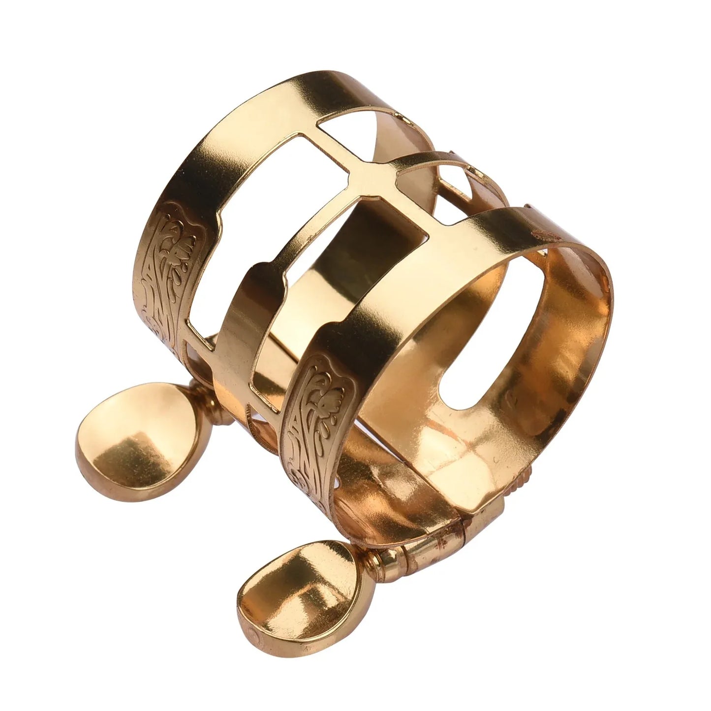 Double Screw Adjustment Saxophone Ligature Compact Durable Sax Ligature Saxophone accessories for Alto Saxophone