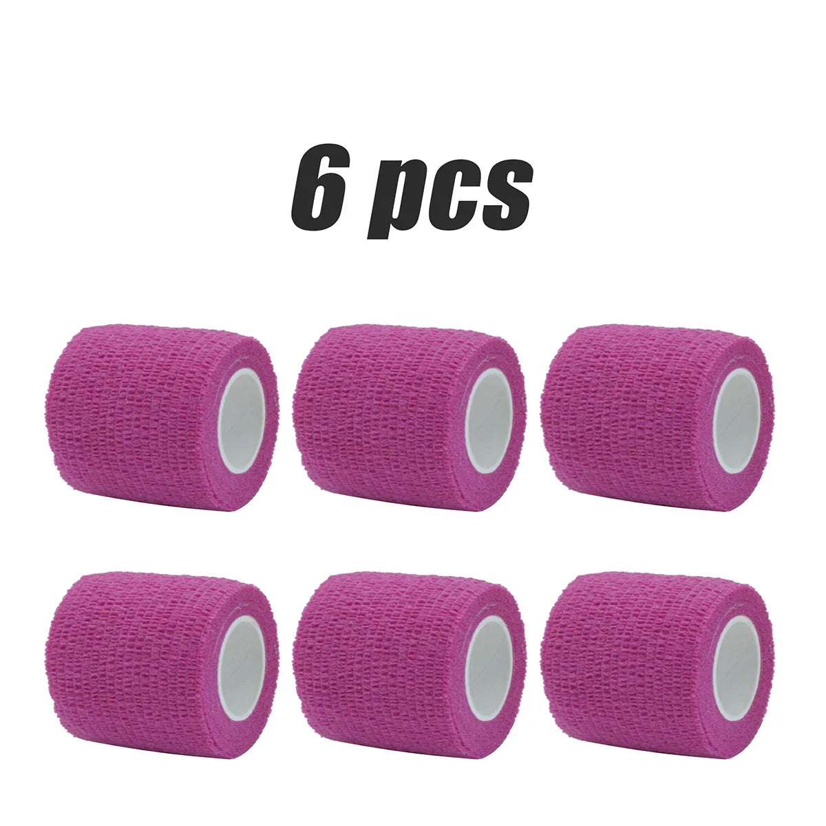 6/12/24pcs Self Adhesive Bandage Wrap, Cohesive Bandage Wrap for Sport & Athletic, Breathable Vet Wrap for Wounds