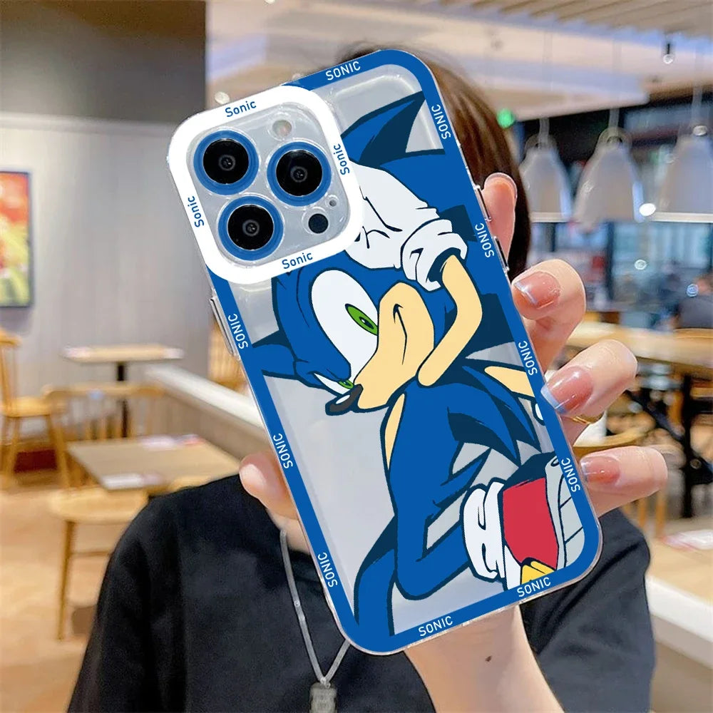 Cartoon Cute Game Phone Case For iPhone 17e 17 16e 16 15 14 13 12 11 Mini Air Pro Max X XR XSMax Plus S-S-Sonics Soft Back Cover