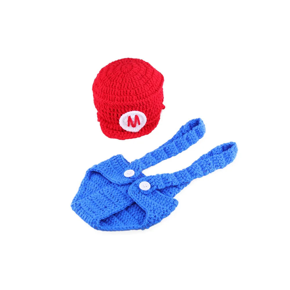 Handmade Crochet Costume Halloween Photoshoot for Baby Boy Photography Props Outfits Newborn Babies Gifts 0-6M Lion Pants Set