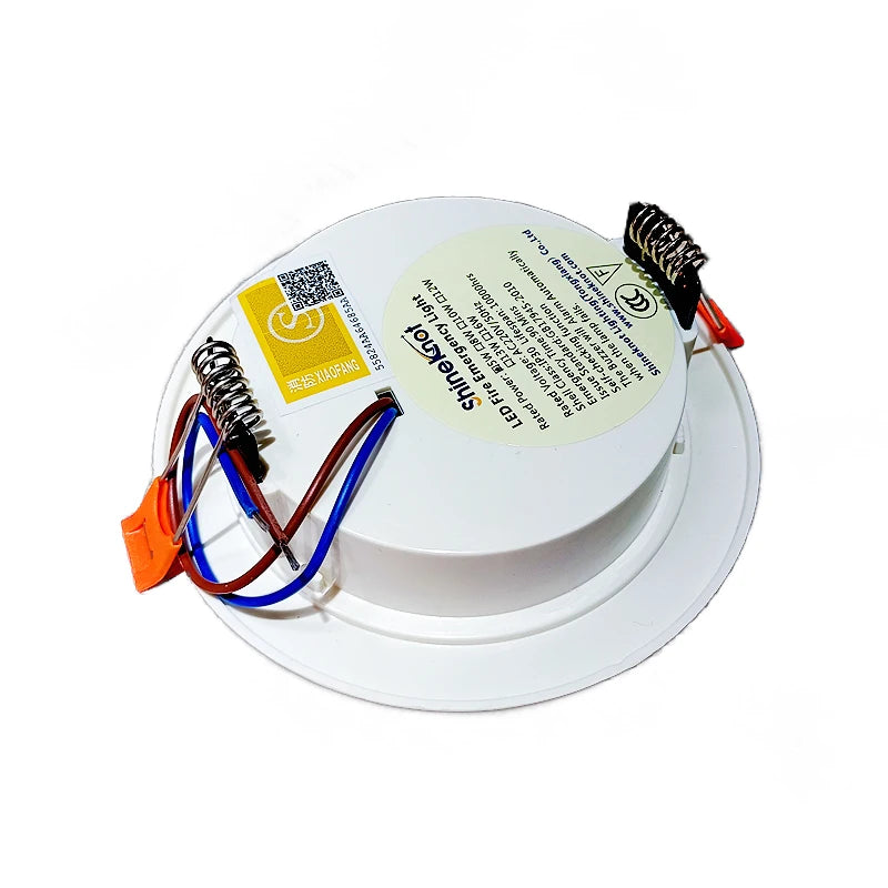 Recessed Mounted 4Leds 5W Emergency Lamp 90minutes Duration IP30 Fire-retardant LED DownlIghts