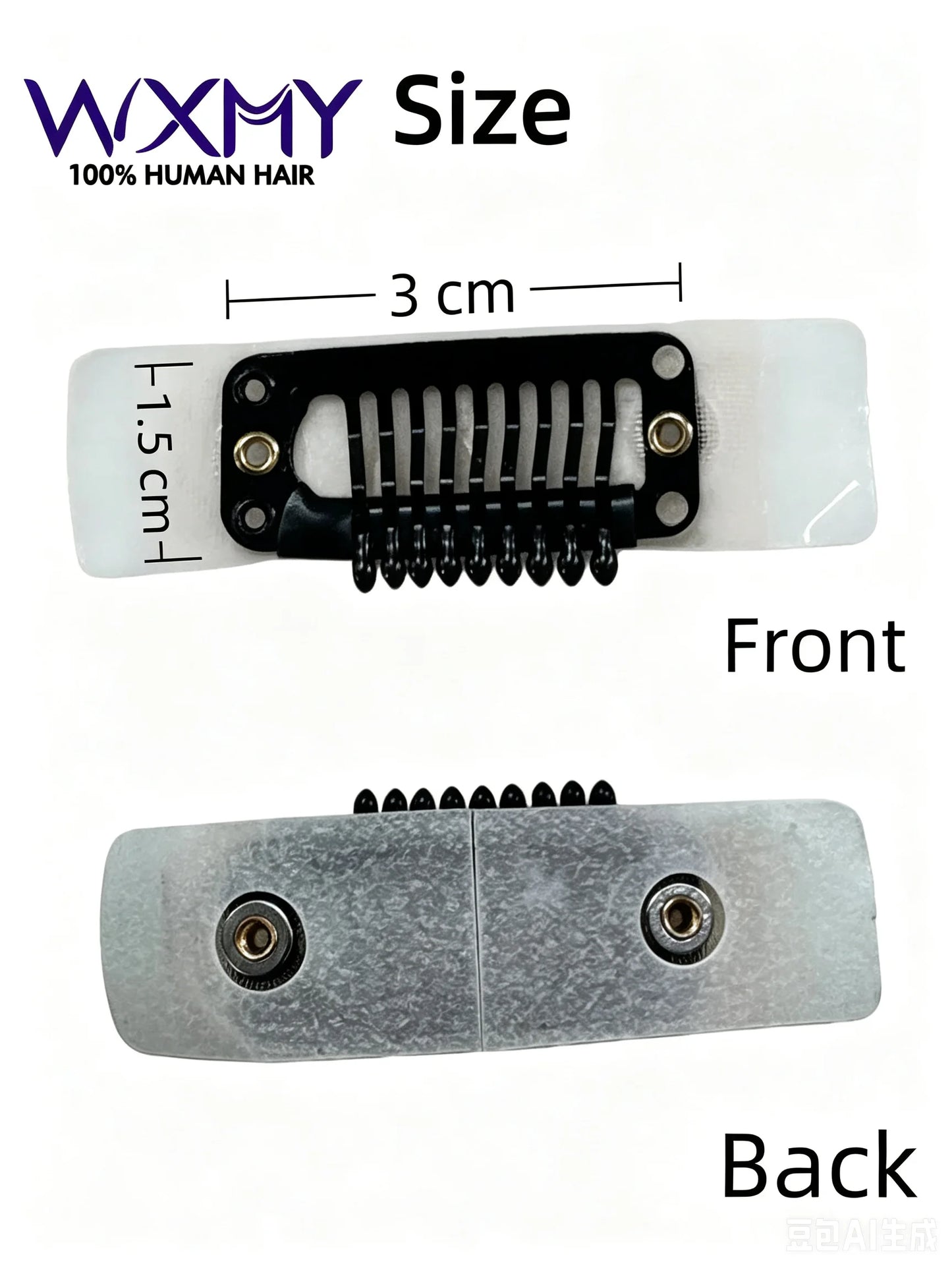 Wig Clips Snap Clips With Adhesive 10-30pieces no-sew Clips for Men Wig Toupe for Women Metal Wig Comb Clips for Hair Extensions