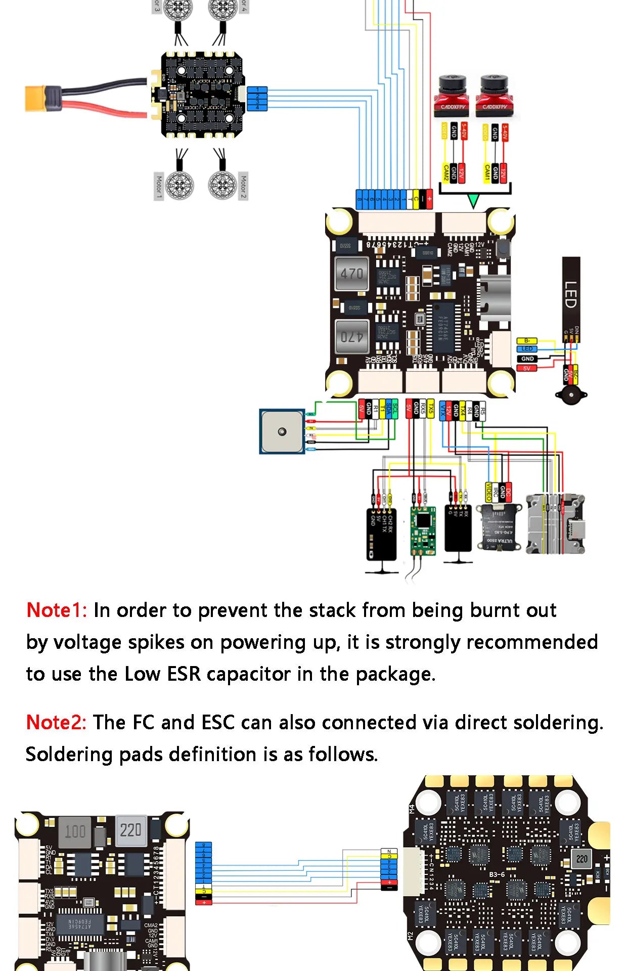 DAKEFPV H743 12S 120A stack ICM42688P H743 flight control FC Flight controller FPV stack for MARK4 13inch FPV Drone frame