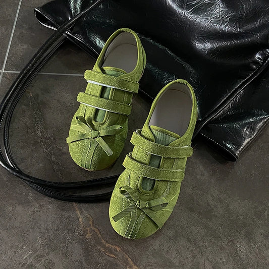 Flats Women Ballet Dance Shoes Walking Spring Cozy Sport Shoes Woman 2025 Fashion New Designer Sneakers Brand Zapatos De Mujer