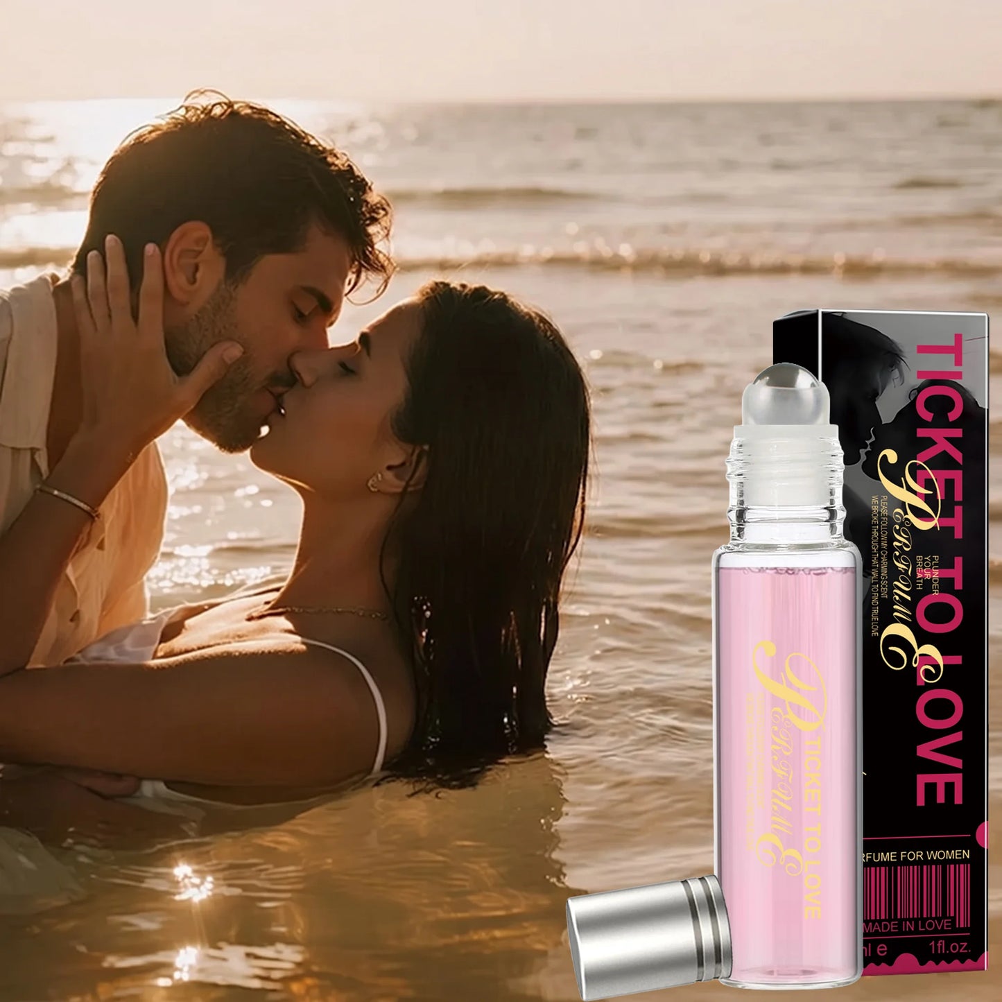 Women Pheromone Roll-On Perfume Long Lasting Cologne Fragrance Flirty Scent Natural Fresh Enchanting Attractive Aroma