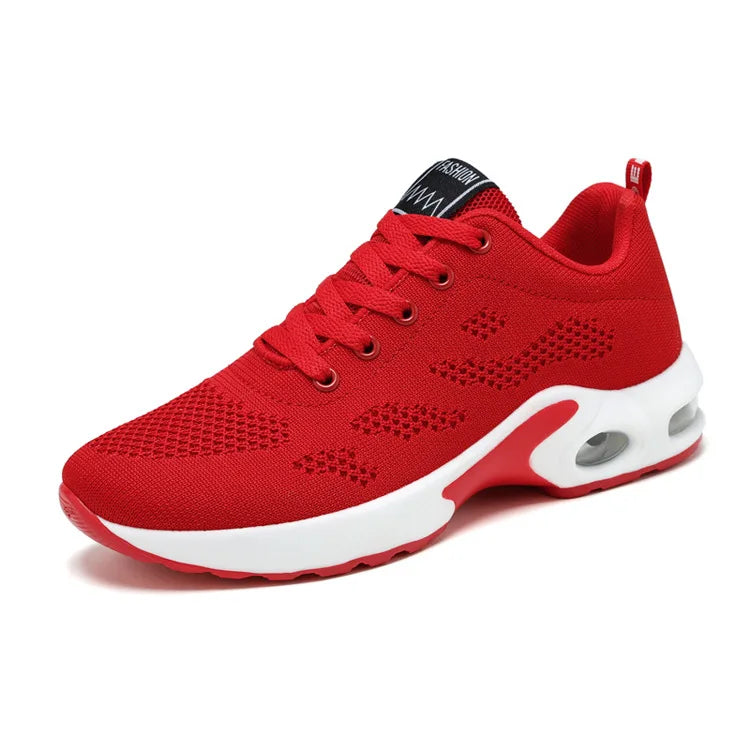 Women Mesh Breathable Casual Sneakers Lace-up Vulcanized Shoes Ladies Platform Sneakers Female Shoes Plus Size Zapatos De Mujer