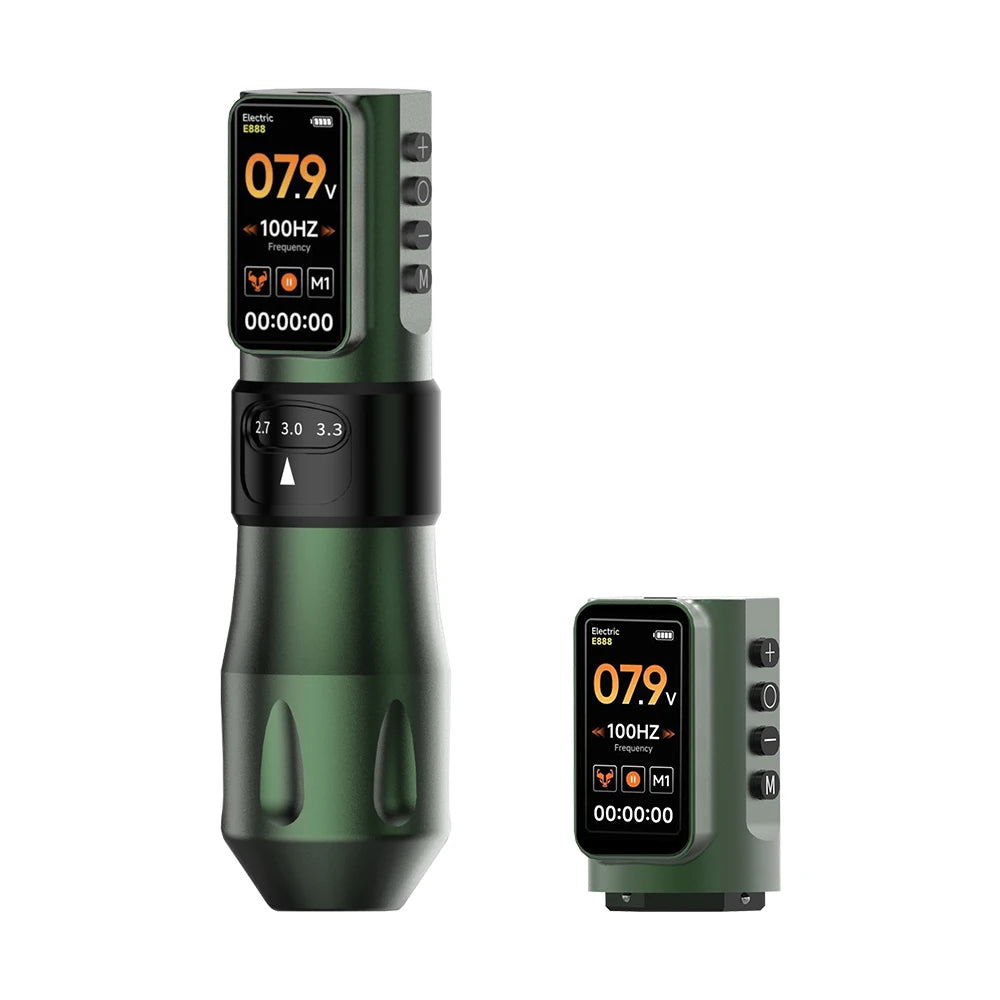 Elf PRO Wireless Tattoo Pen Machin 1700mAh Battery 2.4-4.2mm Adjustable Stroke Display Charge Tattoo Gun Permanent Makeup