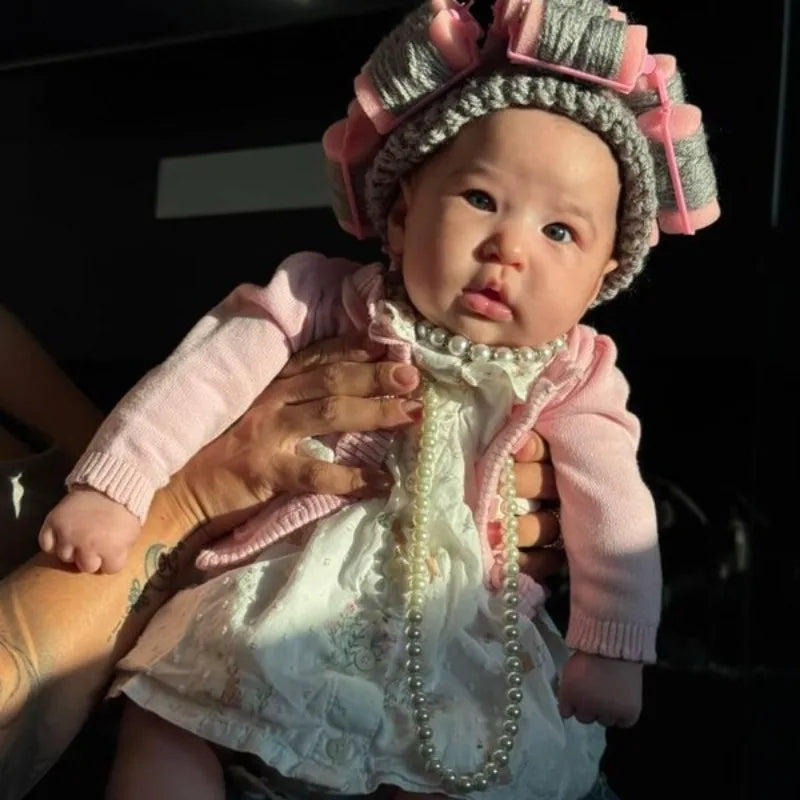 Soft Crochet Toddler Curler Hat Old Lady Costume Wig Baby Kids Dress Up Funny Granny Costume Photo Prop Halloween School Play