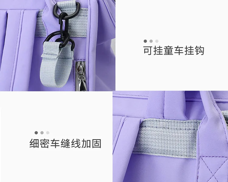 Diaper Bag Backpack Baby Essentials Travel Tote Multifunction Waterproof with Changing Station Pad Stroller Straps Big for Mommy