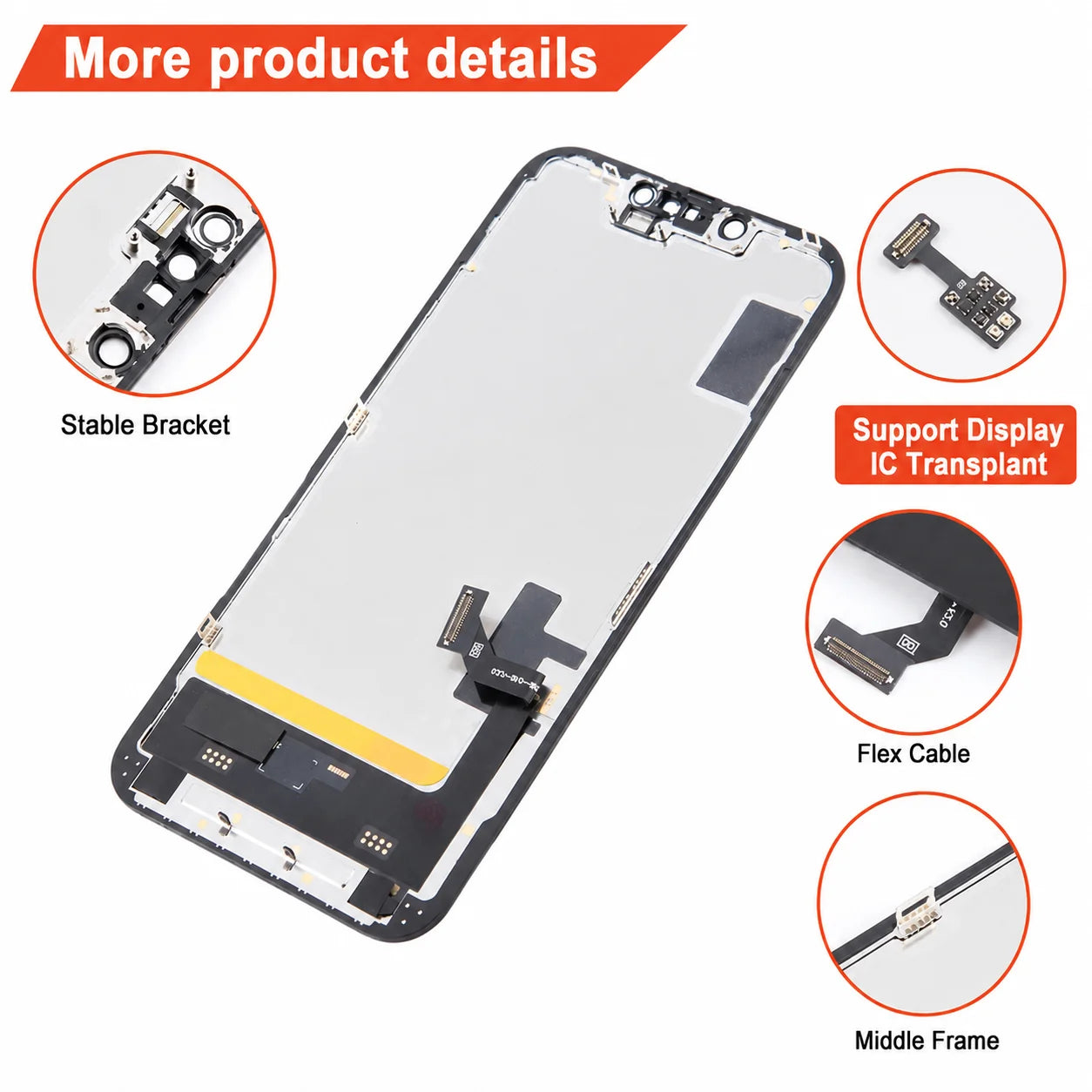 Original JK Brand  OLED Screen for iPhone 14 15 Pro Max Assembly