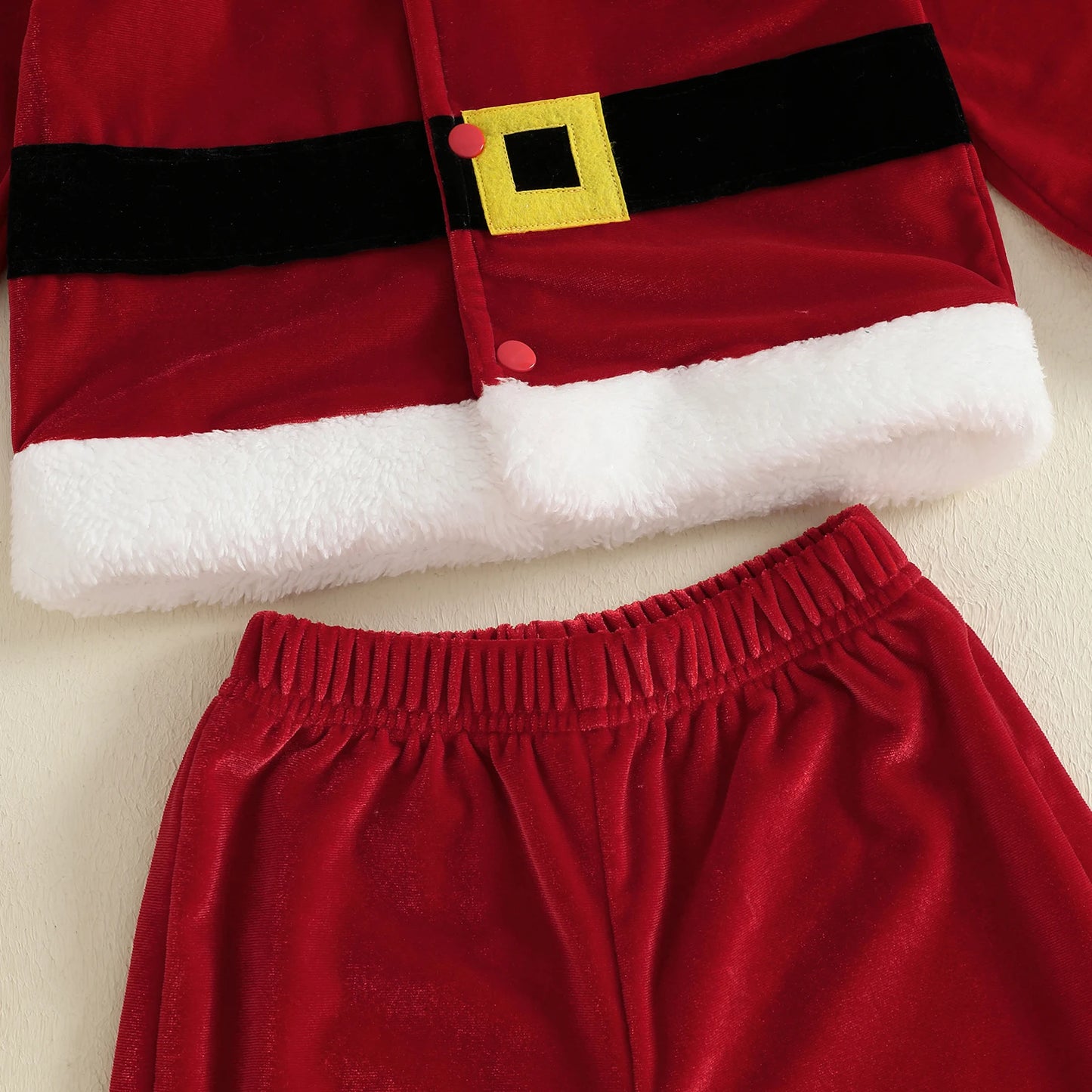 Citgeett Autumn Christmas Kids Toddler Girl Boy Outfits Long Sleeve Lapel Button Tops Elastic Waist Pants Costume Winter Set