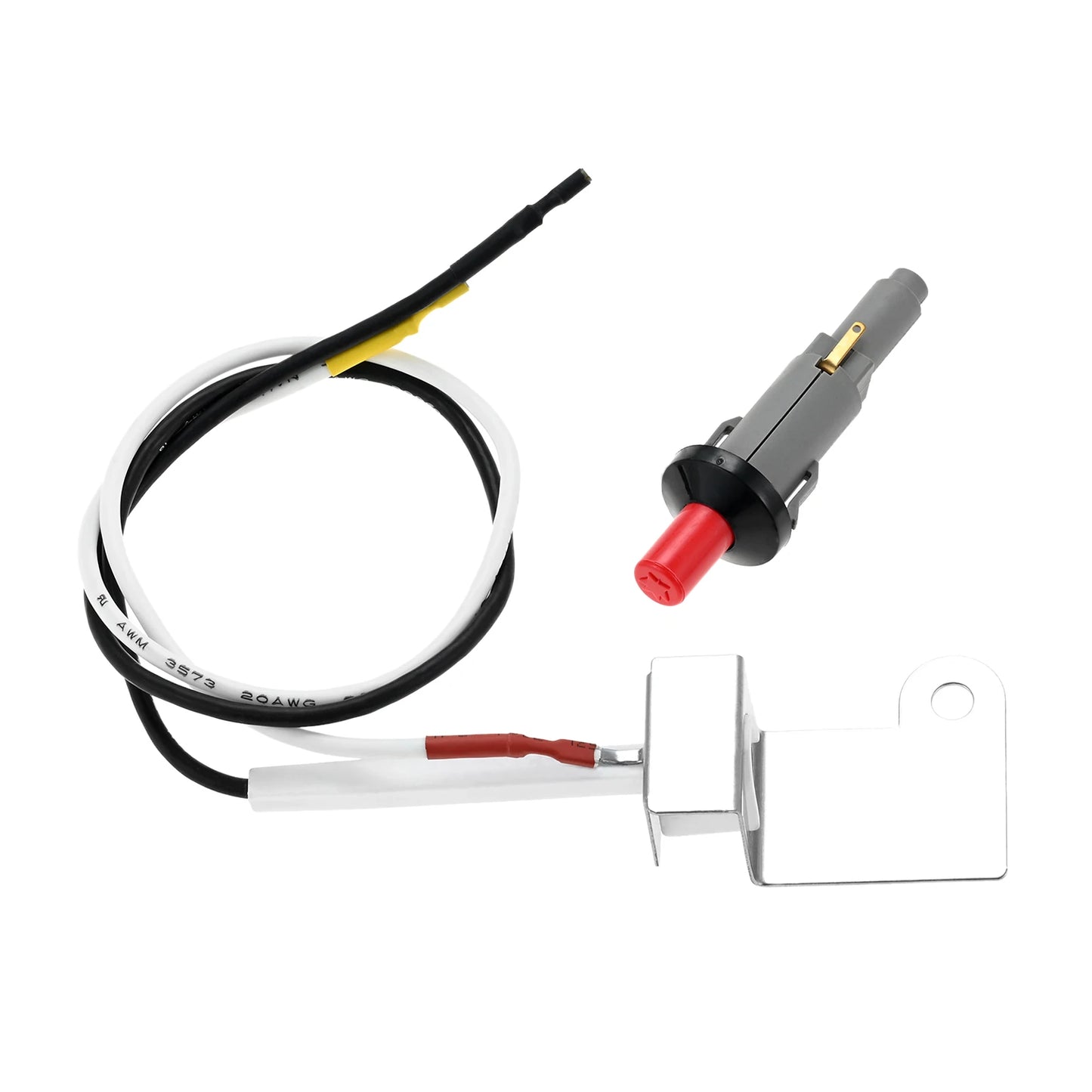 60092 Grill Push Button Igniter Kit Fit for Weber Q300 Q3000 Gas Grills Igniter Kit Ignition Gas Grill Parts Fire Starter 404341