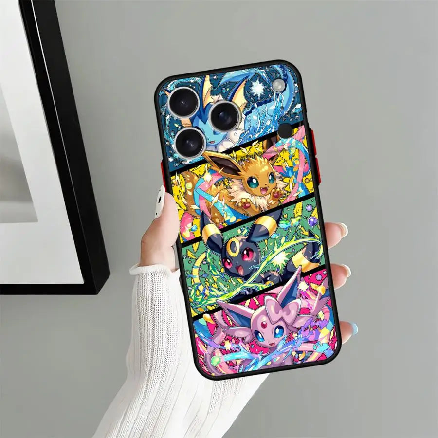 Funda Back Phone Cover Case for iPhone 17 Pro Max 15 13 Mini 11 17e 7 8 SE 12 14 XS XR 16 Plus Air Retro Anime Pokemon