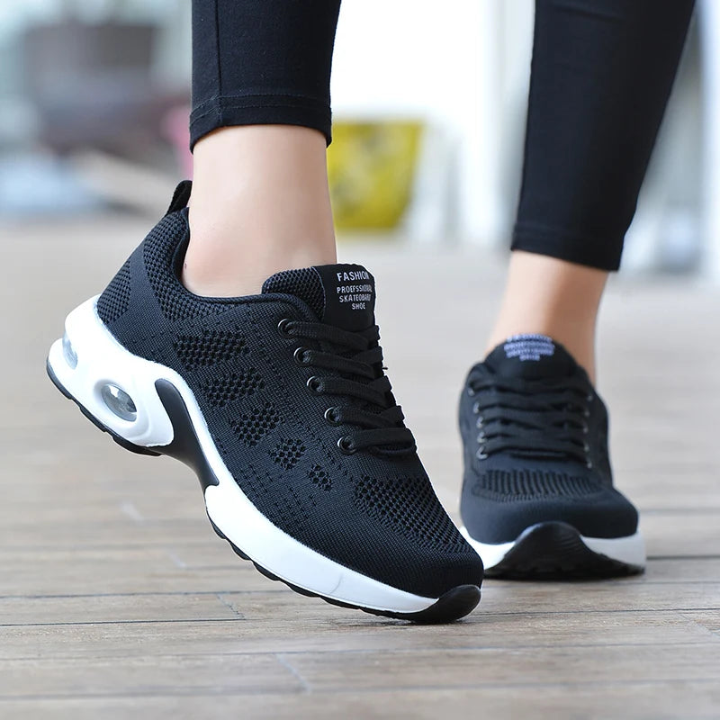 Women Running Shoes Breathable Casual Shoes Outdoor Light Weight White  Sports Shoes Casual Walking Sneakers for Wamen