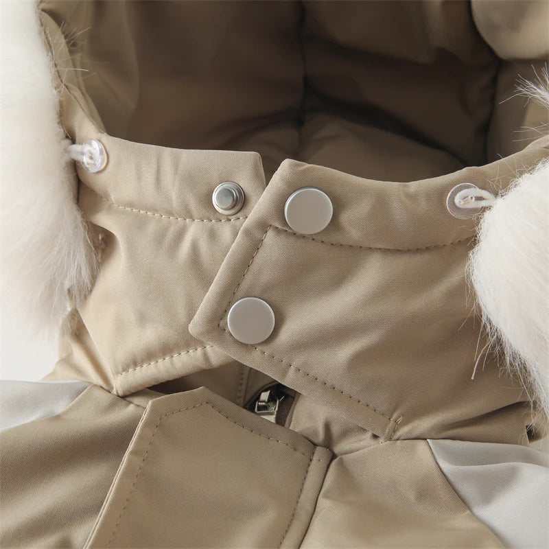 Baby Winter Jumpsuit Warm Baby Ski Suit New Fashion Children Clothing Set Waterproof Kids Girls Snowsuit Thicken Boys Overalls