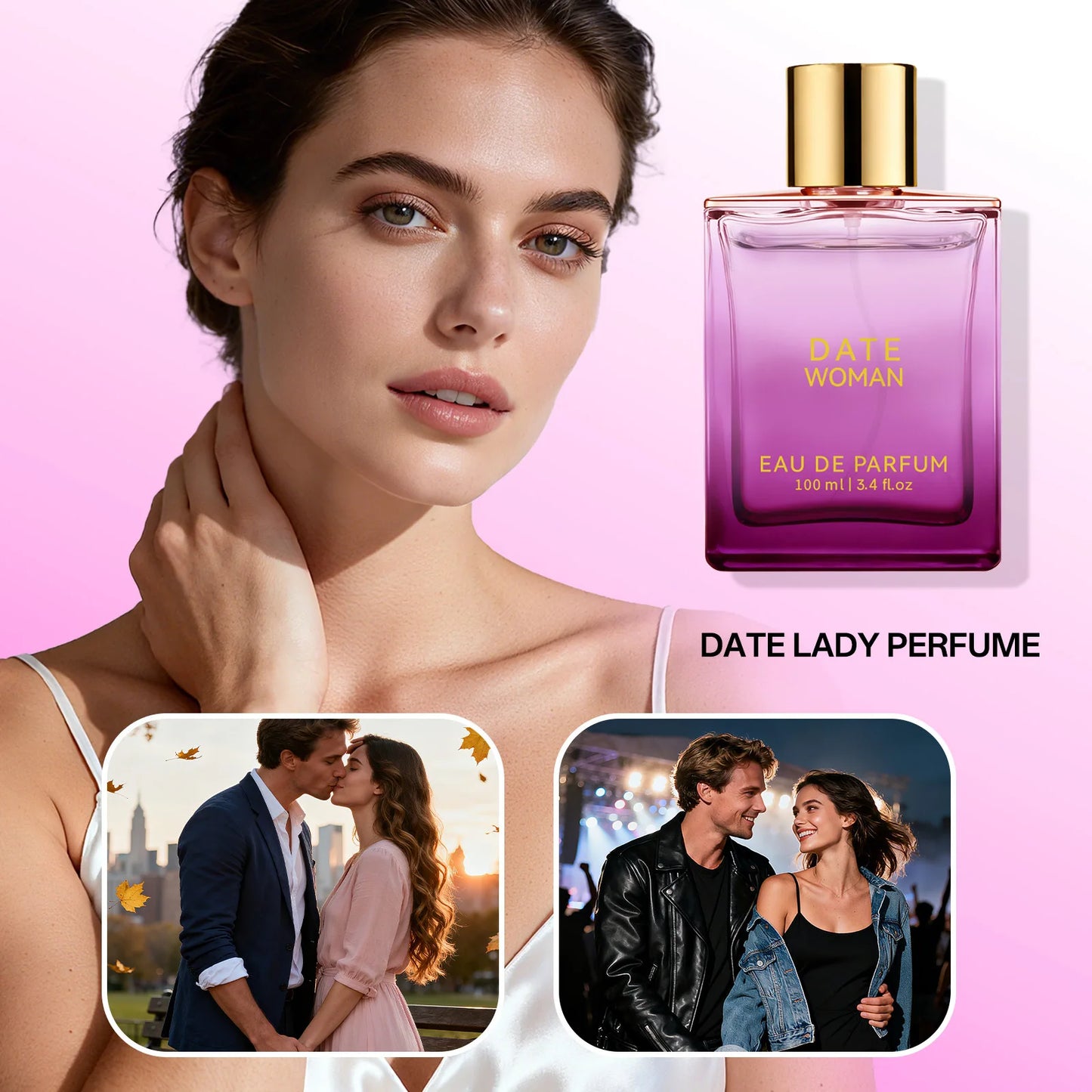 Luxury Charming CEO Perfume Spray,Men Eau De Parfum Mist,Floral Fruity Women Date Scent,Vanilla/Sandalwood/Lemon/Amber Fragrance