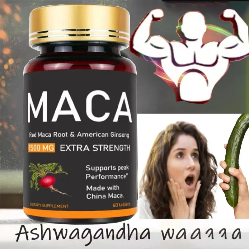 Premium Oyster, Maca & Ginseng Formula，Natural Male Performance Support | Male Enhancing for Stamina, Endurance & Muscle Growt