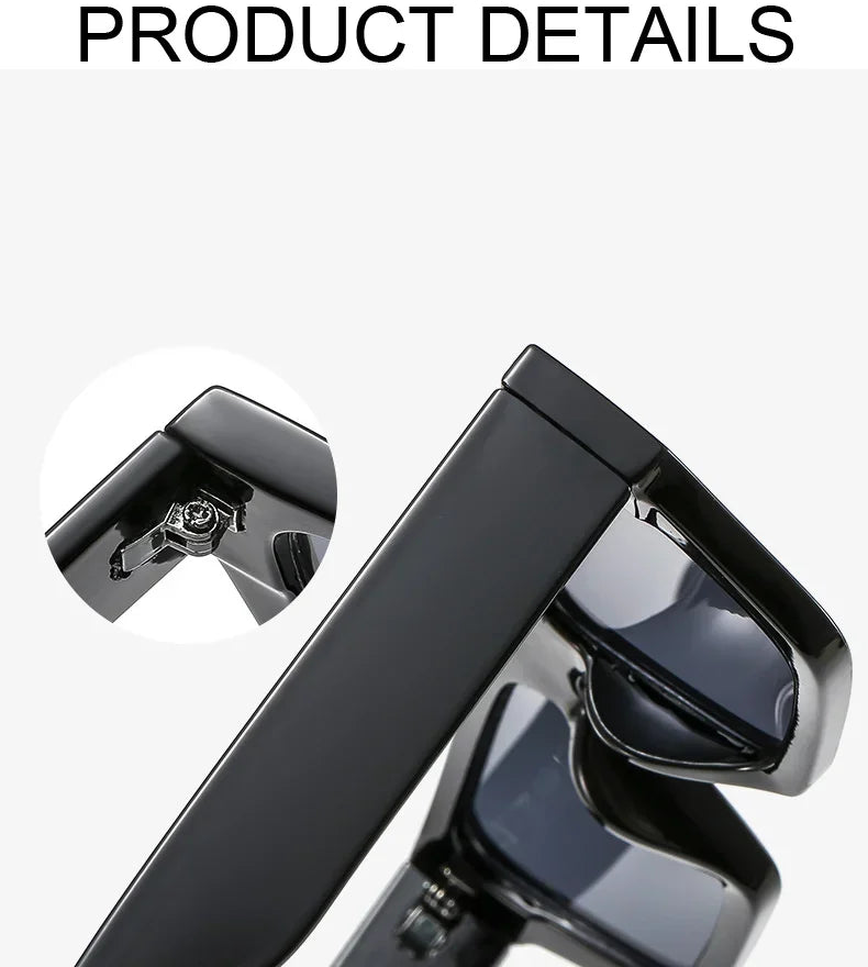 Square Sunglasses Men Women Retro Fashion Popular Sun Glasses Male Female Black Mirror Vintage Small Frame Oculos De Sol