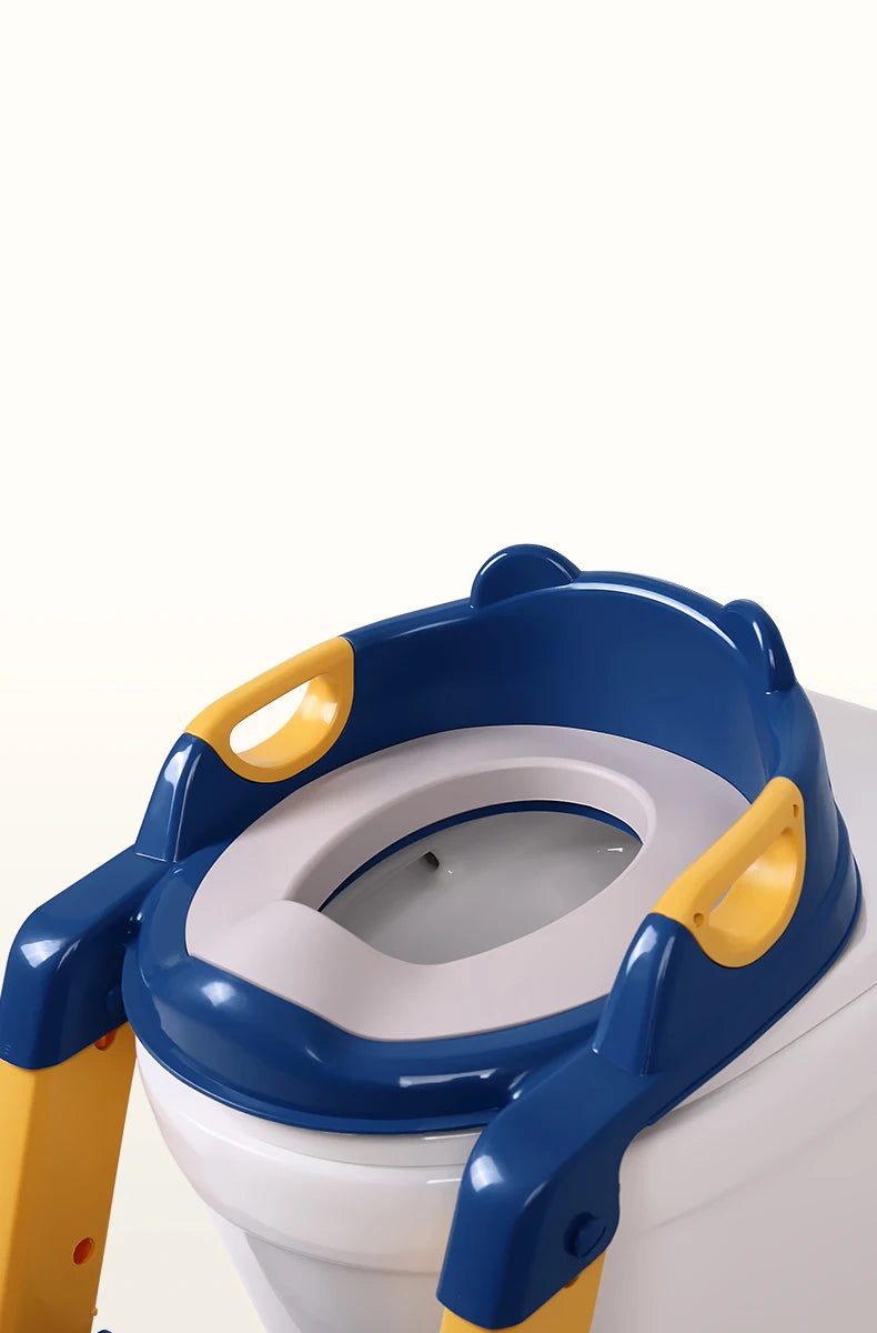 1-8 Years Children's Potty Baby Toilet Seat With Adjustable Ladder Infant Toilet Training Folding Seat Baby Potty Training Seat