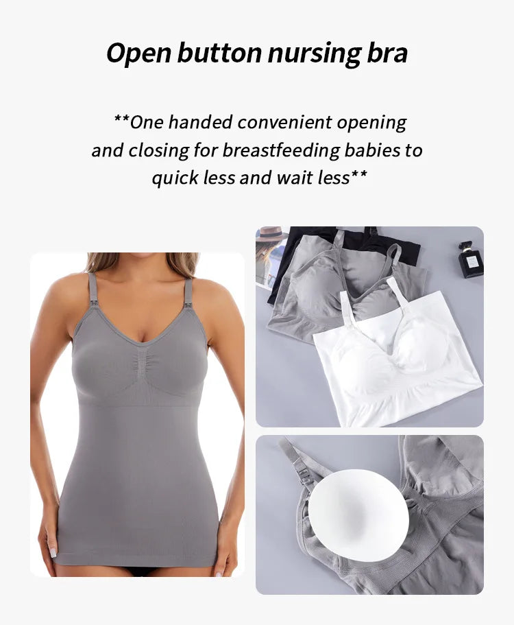 Summer Solid Clolor Sleeveless Nursing Clothes Women Pregnant Tank Top Plus Size Maternity Clothing Breastfeeding Vest