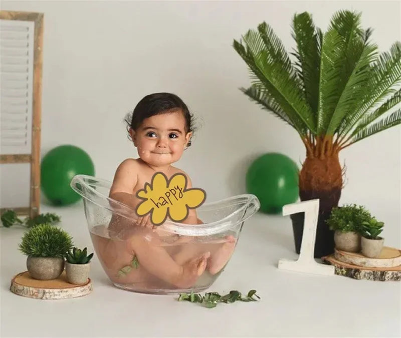 Newborn Photography Props Transparent Bathtub Bucket Baby Photography Furniture Boy Girl Boy Fotografie Accessoires Posing Props