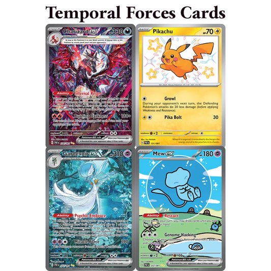 PKM Paldean Fates (PAF) holographic Rare Proxy Game Cards PTCG Charizard ex 234 Gardevoir ex 233 Mew ex 232 Pikachu 131 Cards