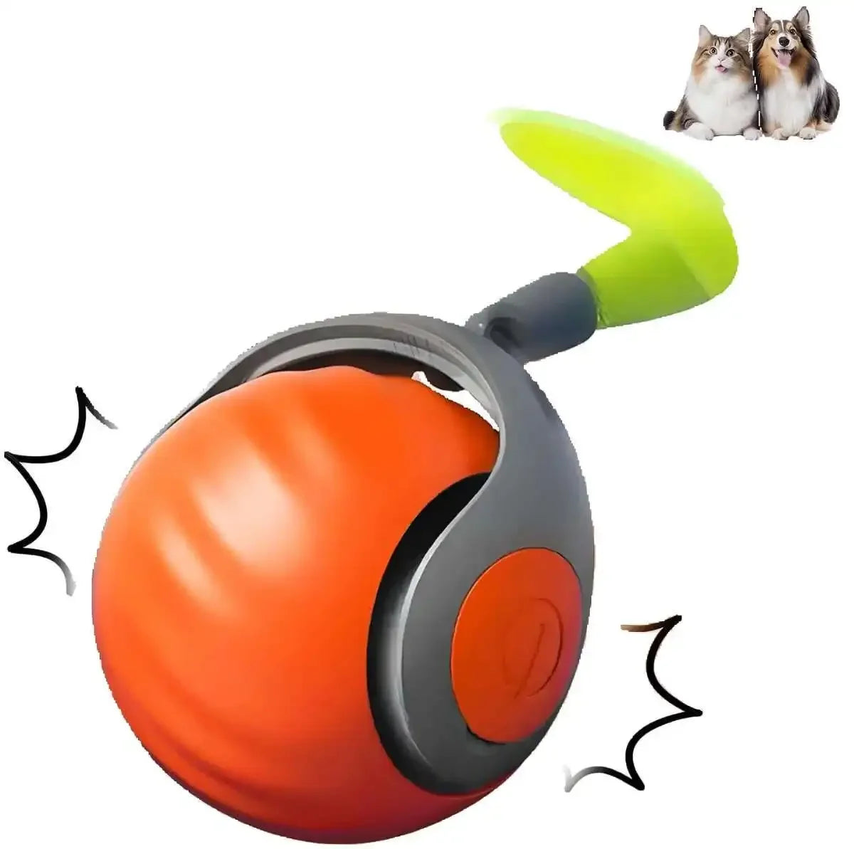 Speedy Tail 2.0 Smart Interactive Cat Toy Automatic Moving Balls for Cats And Dogs Touch Motion Rolling Toy Ball for Pet Gift.