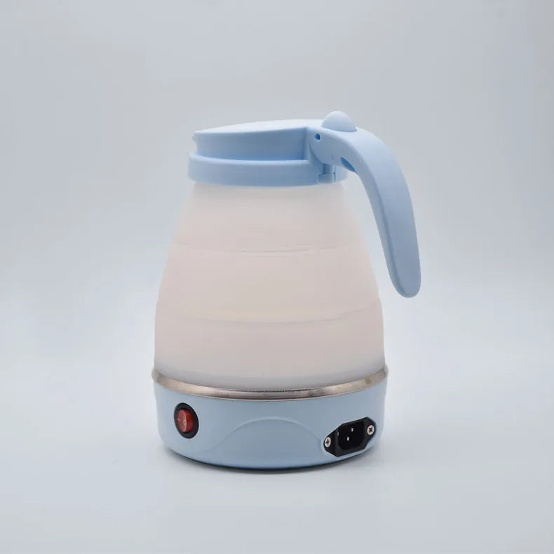 JFBONIN 0.6L Mini Folding Kettle Portable Water Heater 600W Silicone Compression Electric Kettle Home Kettle Easy To Travel